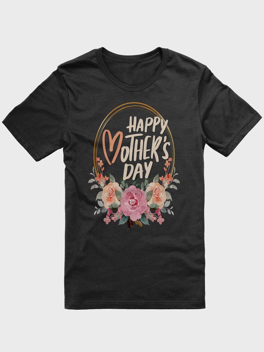 Mothers Day Floral Wreath Happy Mothers Day T-Shirt product image (4)