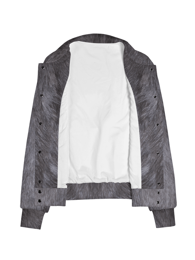 Russian Blue (Grey) Cat Premium Bomber Jacket (Unisex) product image (5)