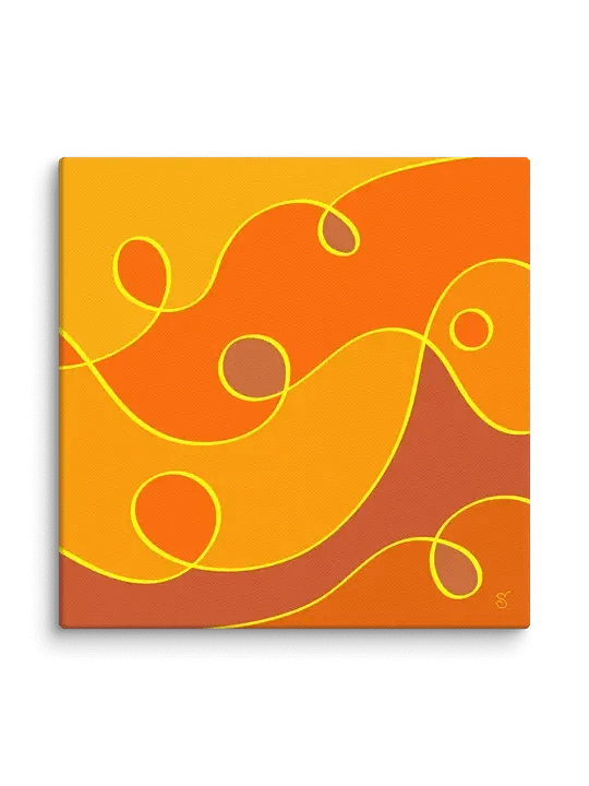 Sunset Swirls Canvas Art - Abstract Composition No. 7 product image (72)