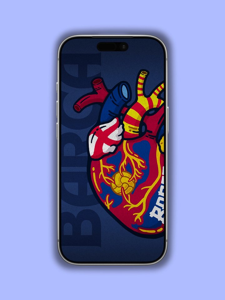 Barcelona Heart Wallpaper product image (1)