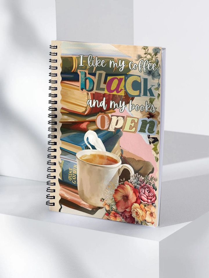 Retro scrapbooking reading journal for books and coffee lovers product image (1)