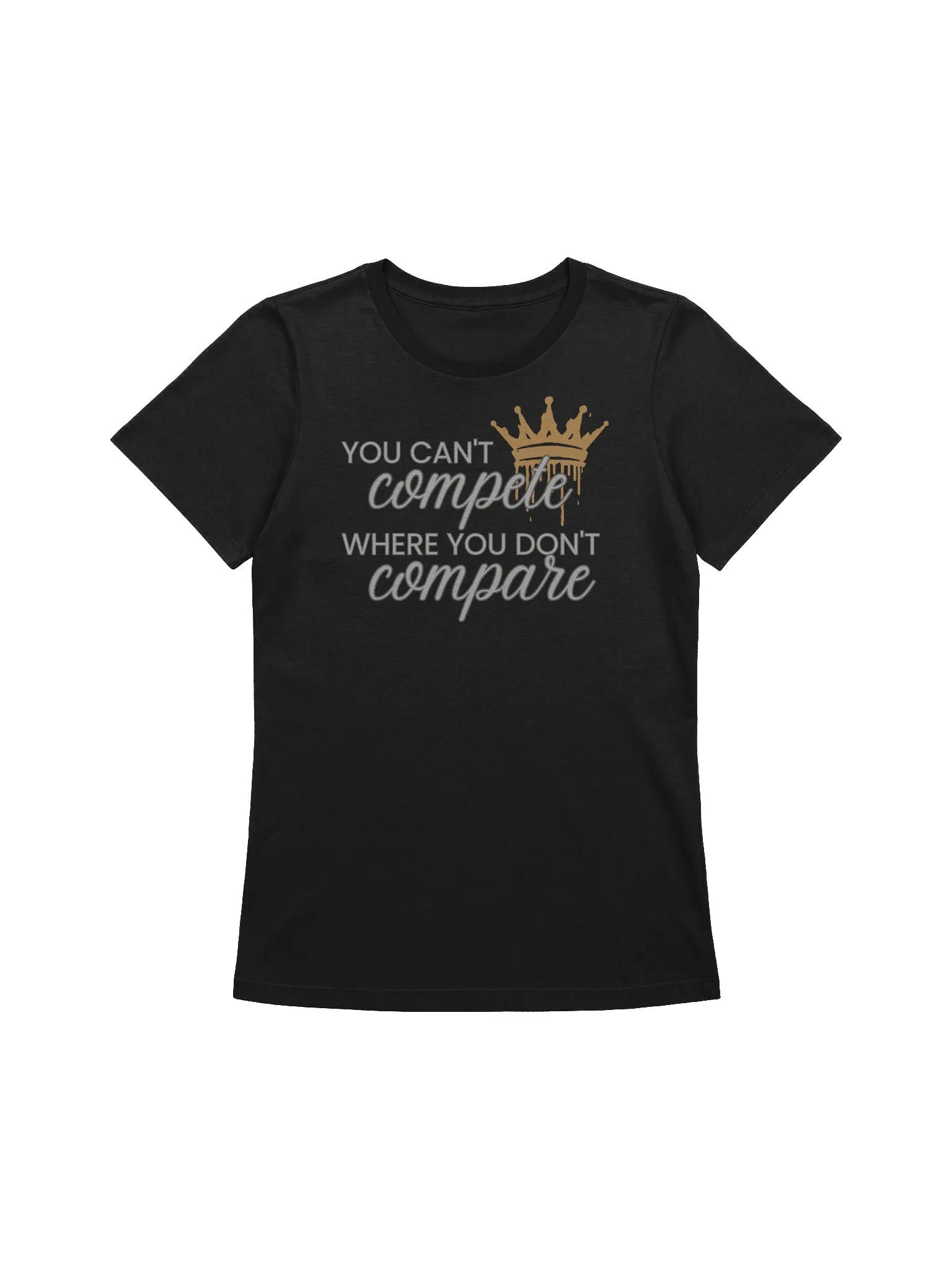 You Can't Compete Where You Don't Compare Women's Tee product image (1)