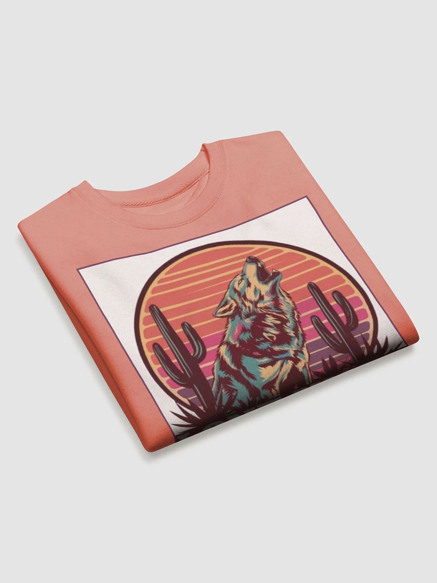 "LONE WOLF VIBES" premium cotton sweatshirt product image (3)