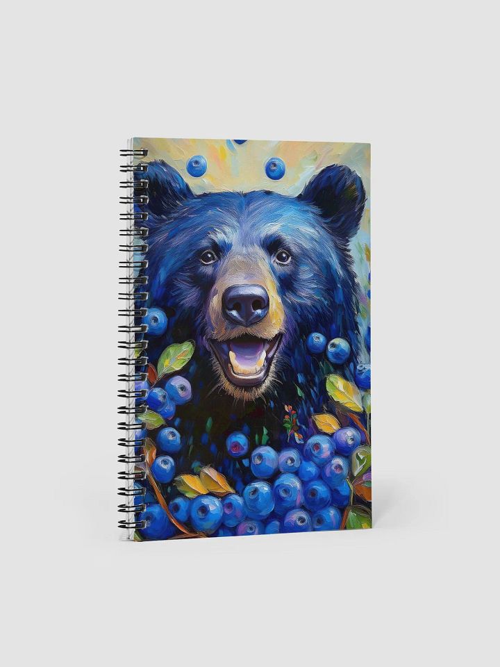 Blueberry Bear Spiral Notebook product image (1)