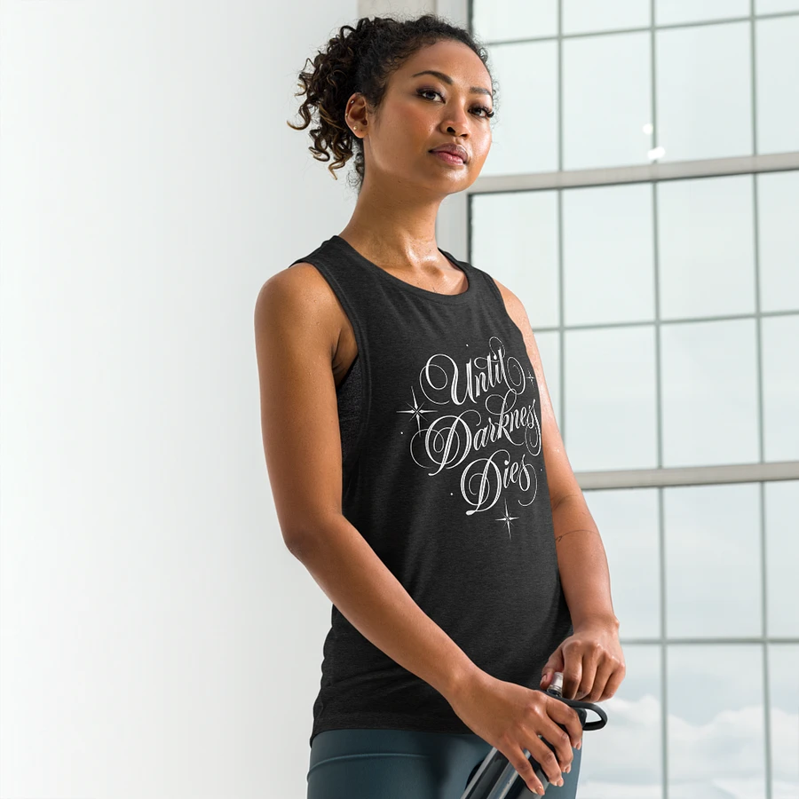 Until Darkness Dies (simple design) Bella+Canvas Women's Flowy Muscle Tank product image (15)