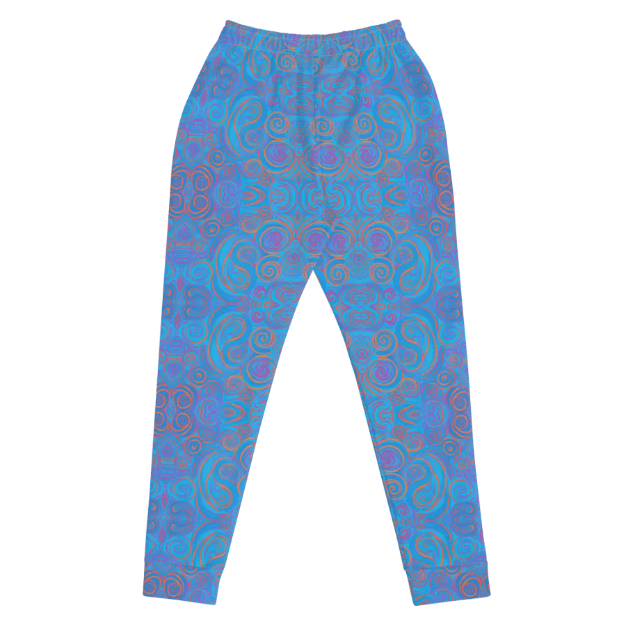 Funky Blue Dreams Liquid Tie-Dye Women's Joggers product image (7)