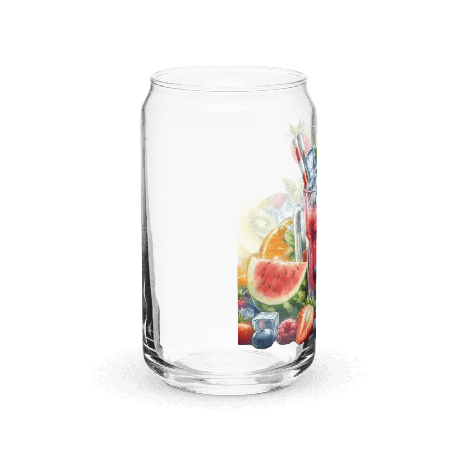 Fruit juice with fruit slice mixed water affect, design_05-Can-Shaped Glass product image (10)