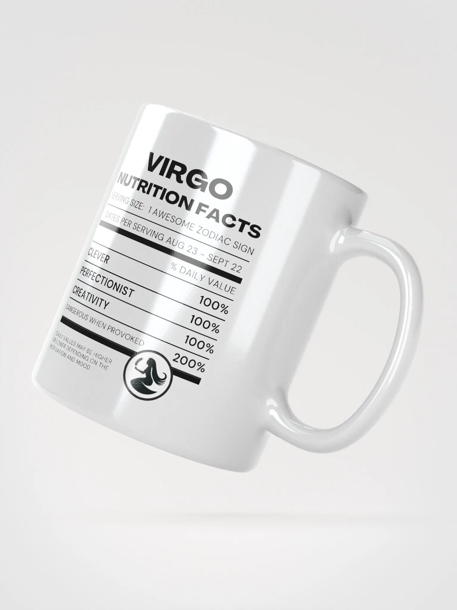 Virgo Nutrition Facts Mug product image (3)