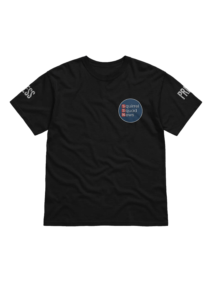 White PRESS Text 3D Logo Comfort: Heavyweight T-Shirt product image (2)