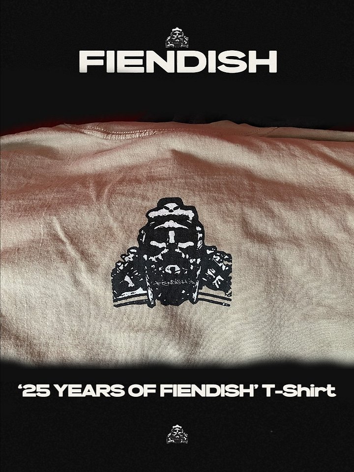 FIENDISH '25 YEARS OF FIENDISH' T-Shirt product image (2)