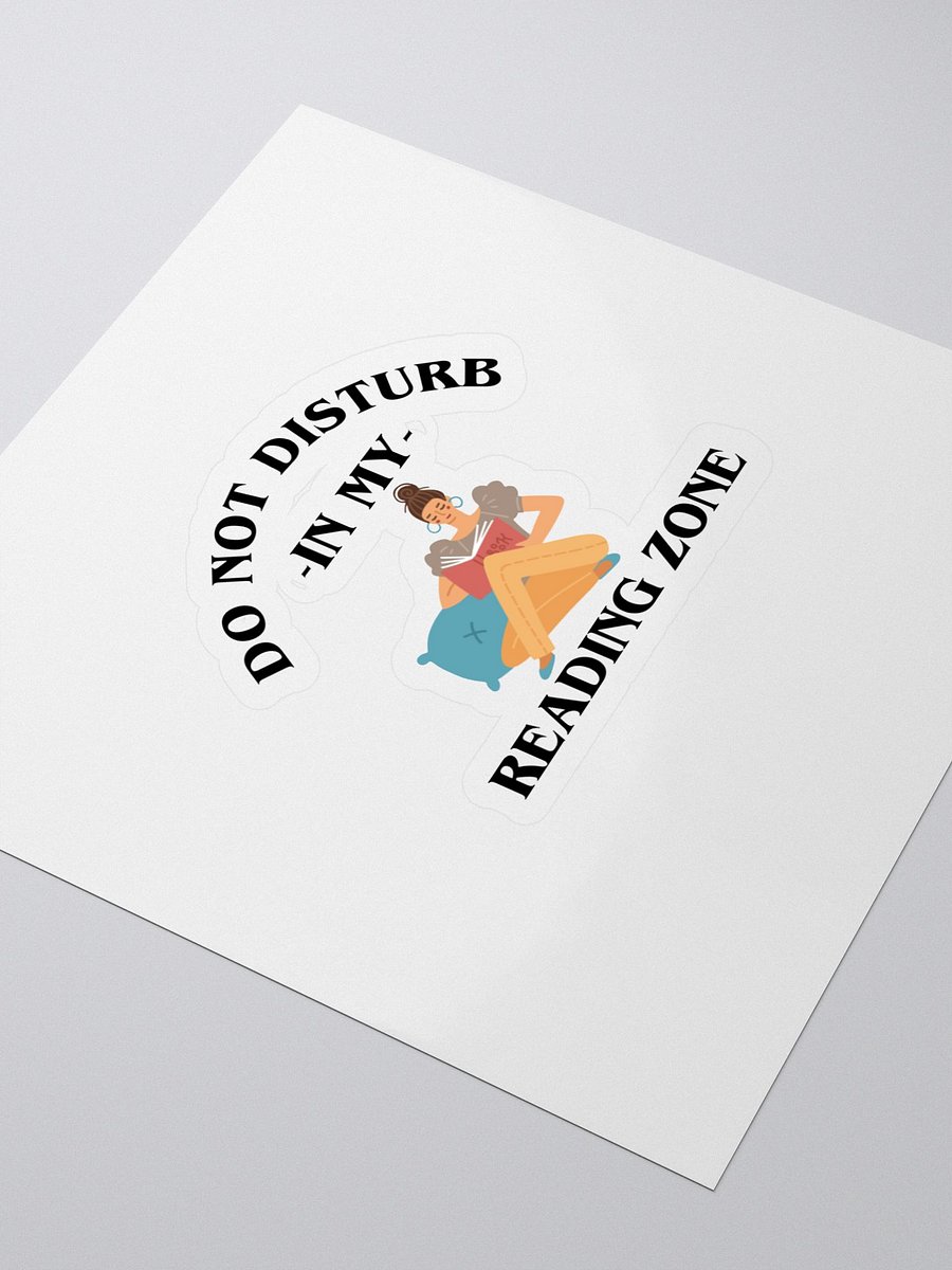 Do Not Disturb: My Reading Zone Sticker product image (3)