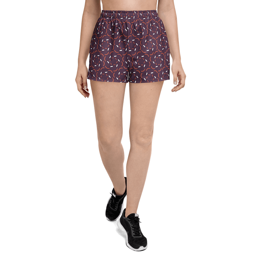 Violet Flux Geometric Print Athletic Shorts product image (5)