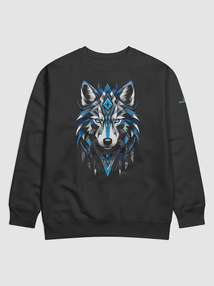 Tribal Wolf Symmetry - Premium Sweatshirt product image (1)