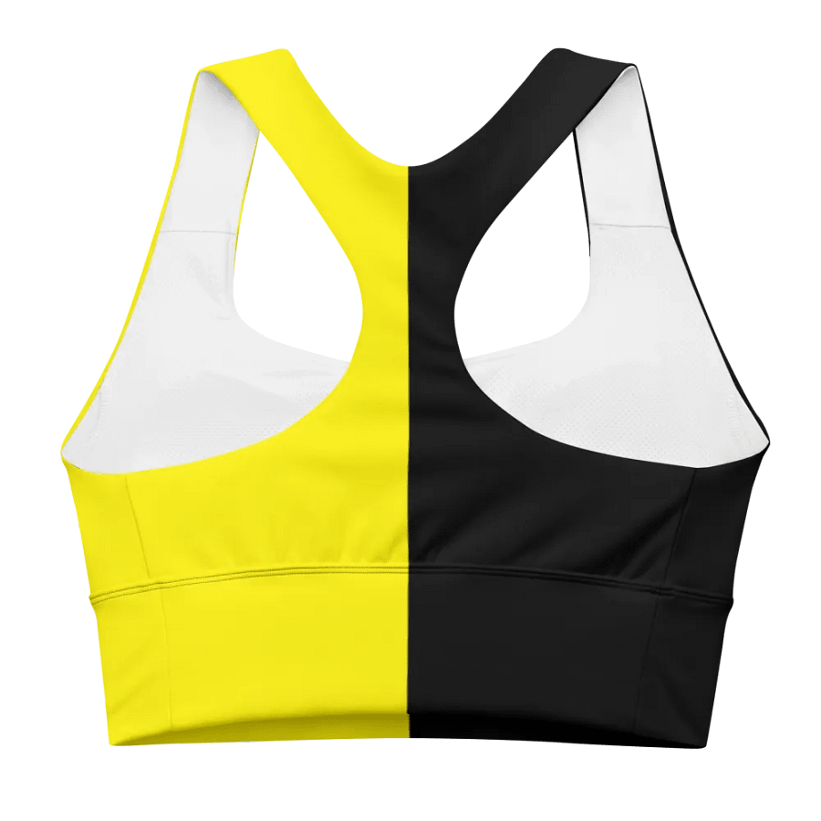 Black & Yellow - Longline Sports Bra product image (3)