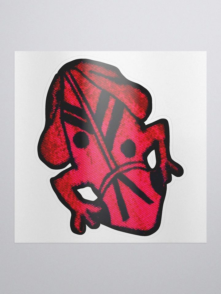 Big Frog Sticker in Cerise product image (1)