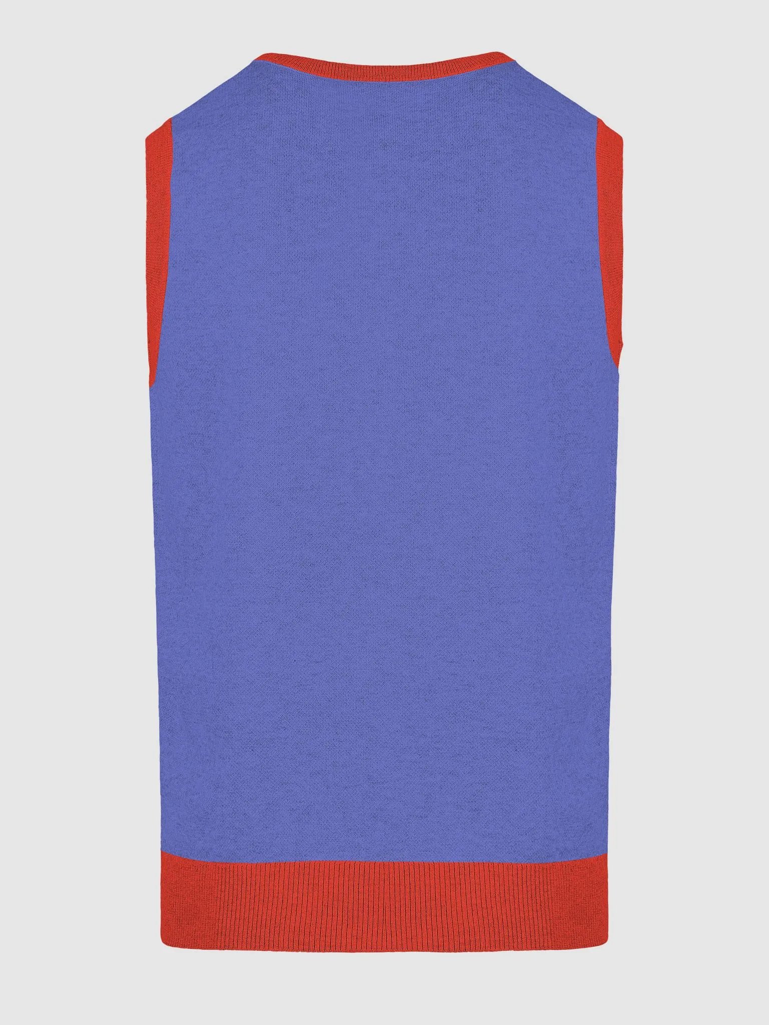 Red & Blue Knitted Team Goran Sweater Vest product image (19)