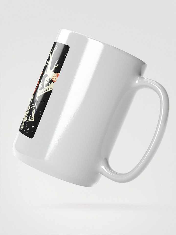 Surreal Leaping Art: '流鸟' (Flying Bird) Illustration Mug product image (2)