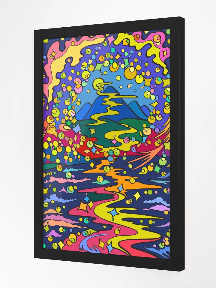 Psychedelic Pathway Matte Poster - Moon Path product image (10)