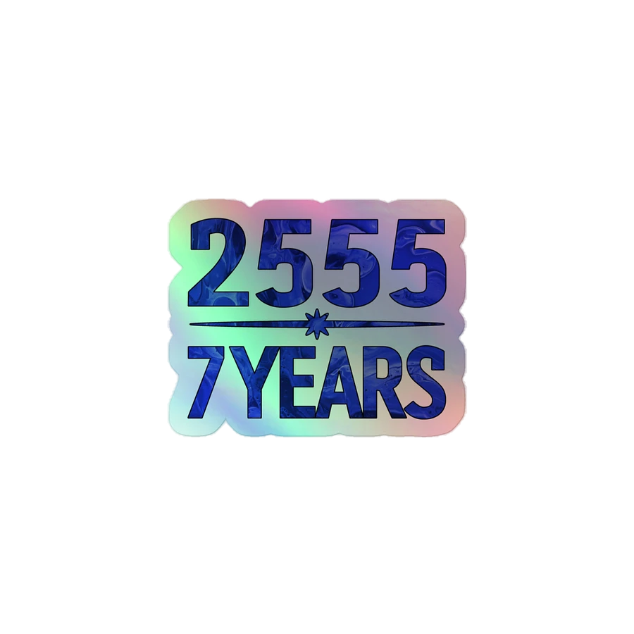 2555 | 7 Years Holographic Sticker product image (1)