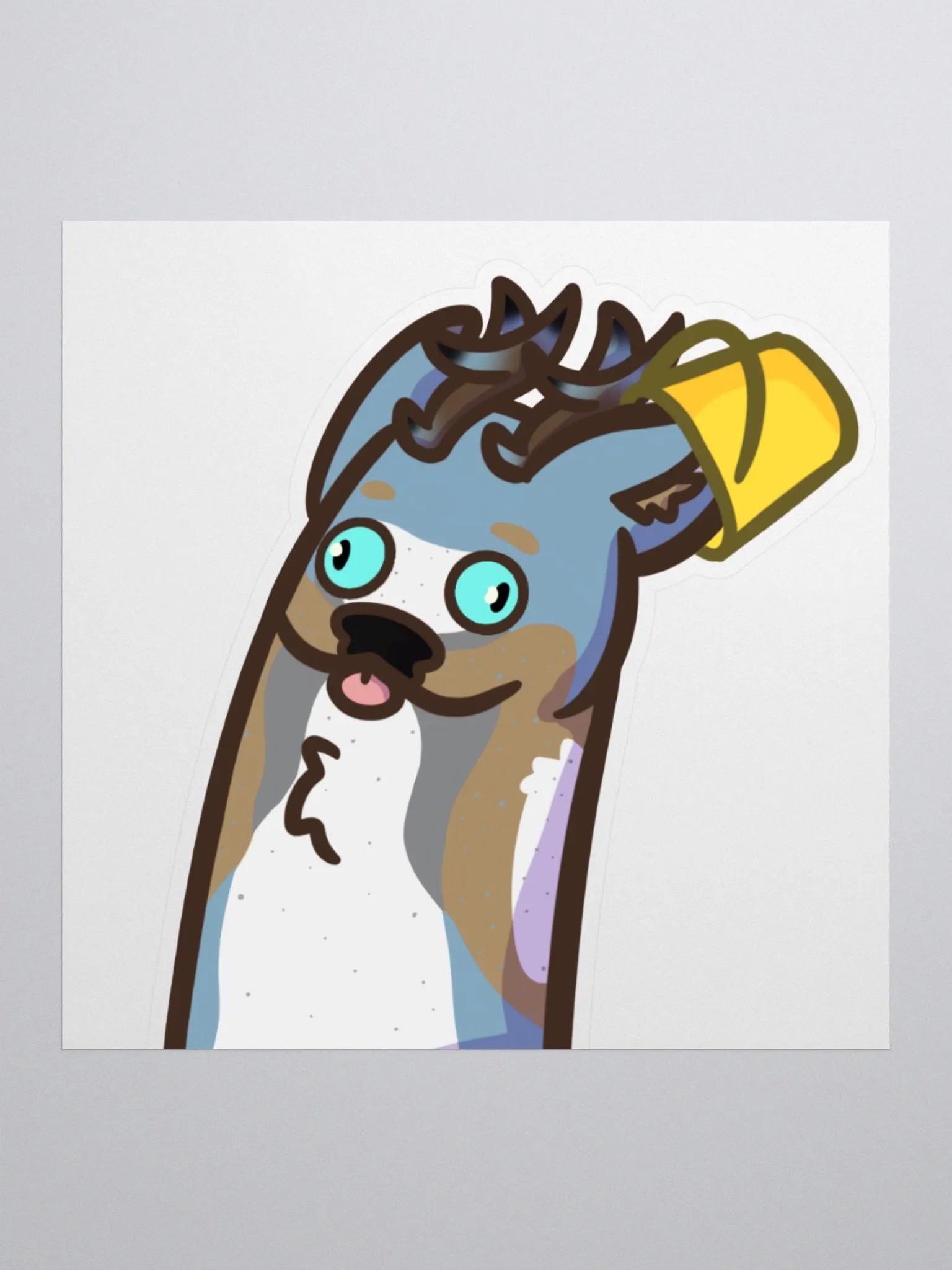 Deer Puppet Kiss-Cut Sticker product image (1)