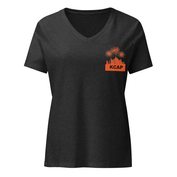 Womens - Bella Canvas - V-Neck - Orange Logo product image (1)