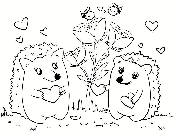 *Member Only* Spiked Love Coloring Page- February Reward product image (2)