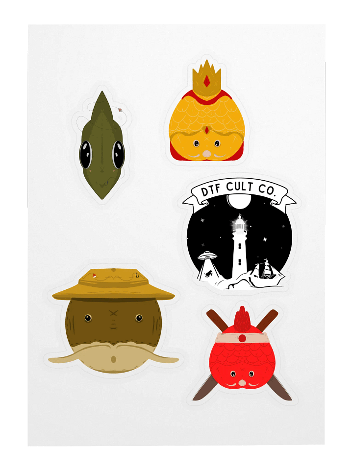 Palia Fishing Plush Sticker Sheet (Flushies) product image (1)
