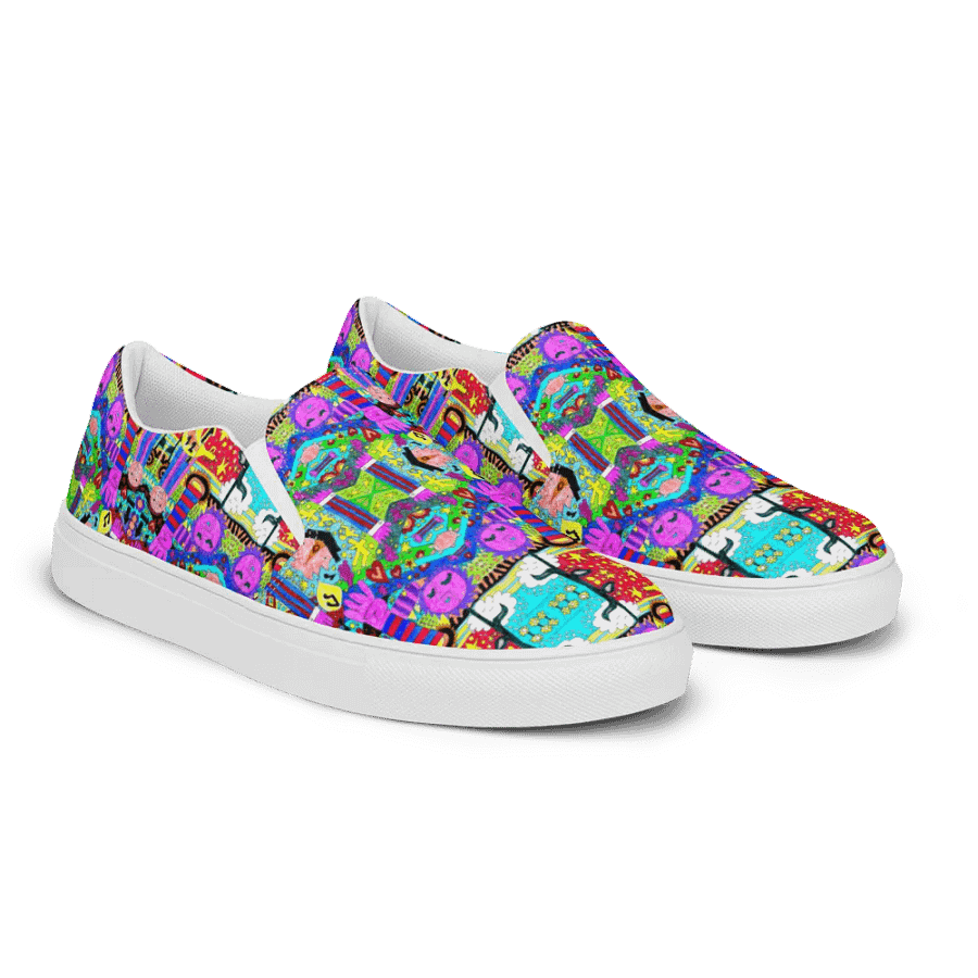 Kaleidoscope Doodle Art Elements Slip-Ons product image (3)