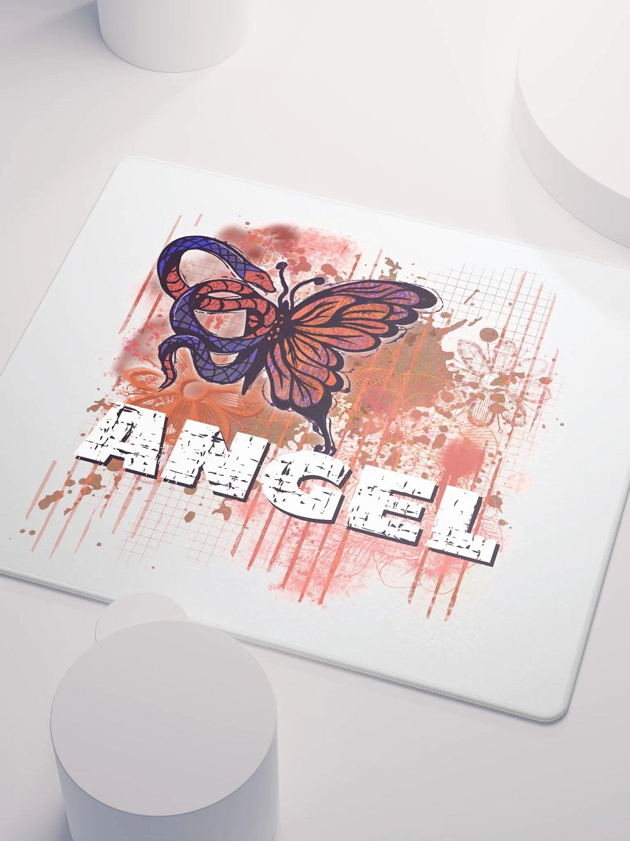 Angel Grunge Snake Butterfly Gaming Mouse Pad product image (3)