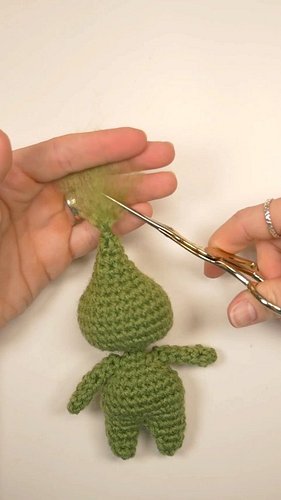 It's officially the Christmas season! What are you making? I love crocheting these little Grinch dolls - they're about 5 inch...
