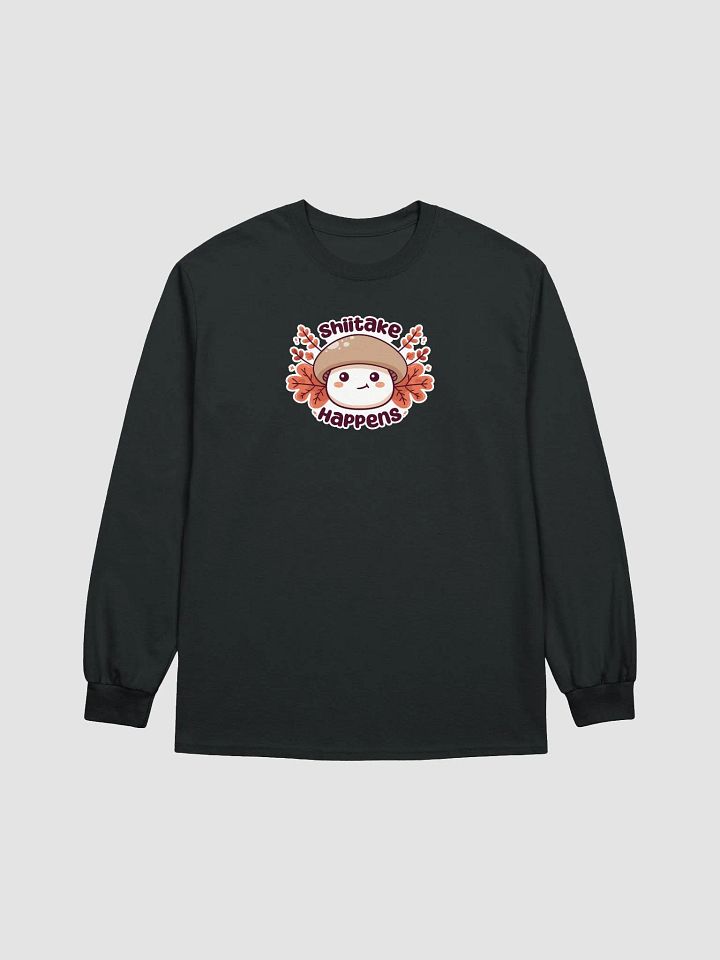 *Limited Time* Shiitake Happens Long Sleeve Shirt (Dark) product image (2)