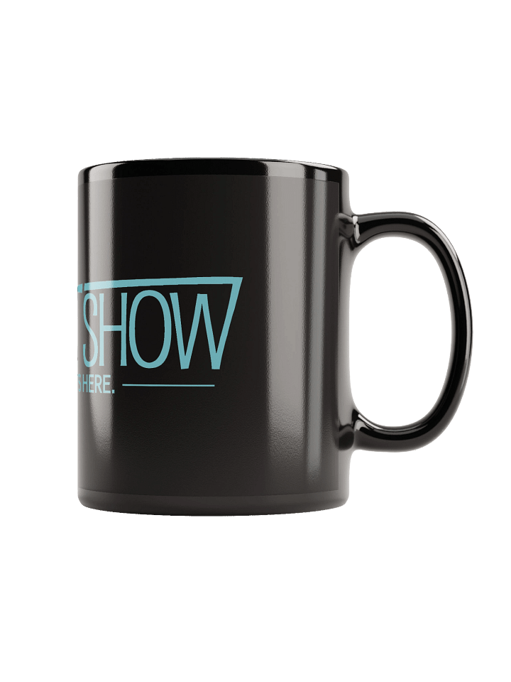 Bert Show Logo Wraparound Black Glossy Mug product image (1)
