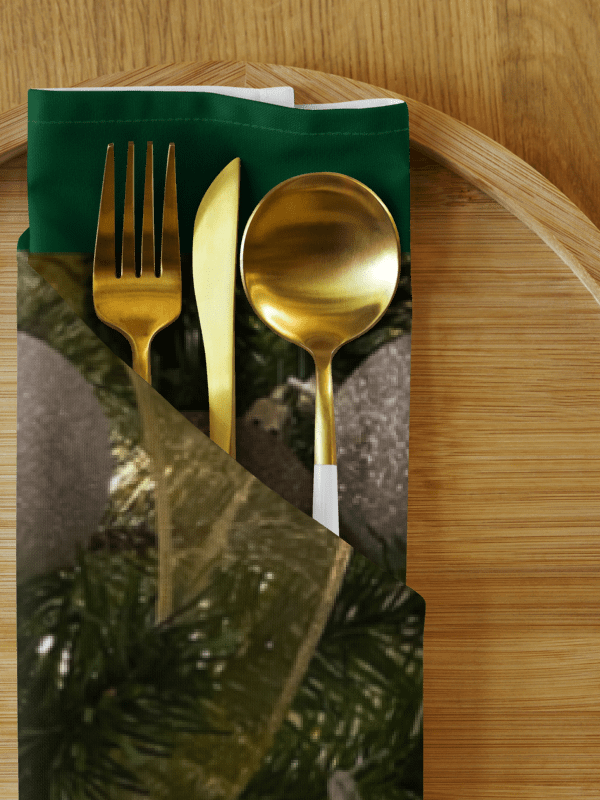 Festive Napkin Set: Golden Christmas Sparkle product image (3)