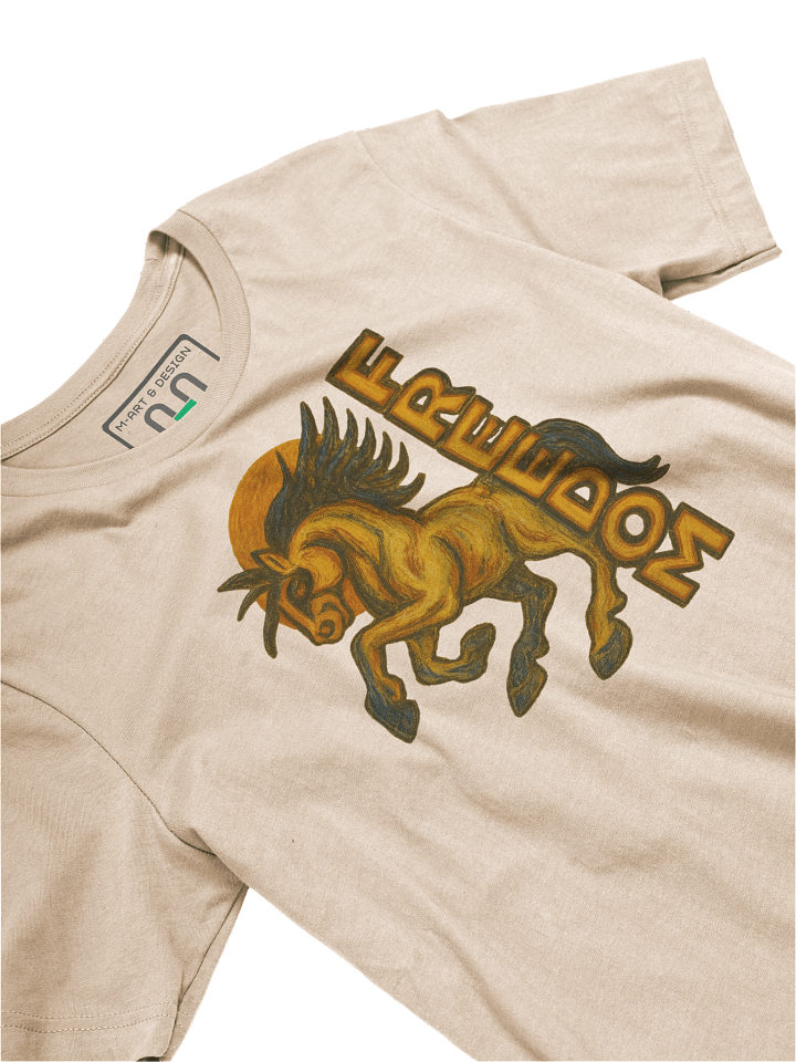FREEDOM GALLOPS – Heerup-Inspired Stallion Tee - by M-Art and Design product image (2)