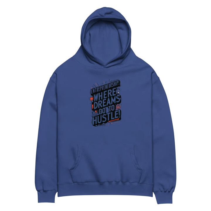 Dream Hustle Entrepreurship Typographic Hoodie product image (2)