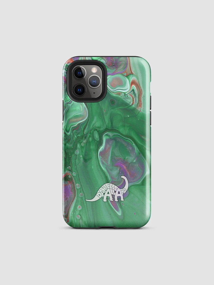 Pickle Green Fluid Acrylic Tough iPhone Case product image (2)