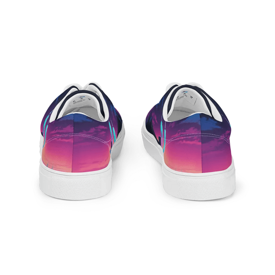 Vaporwave New York City All Over Print Canvas Shoes product image (11)