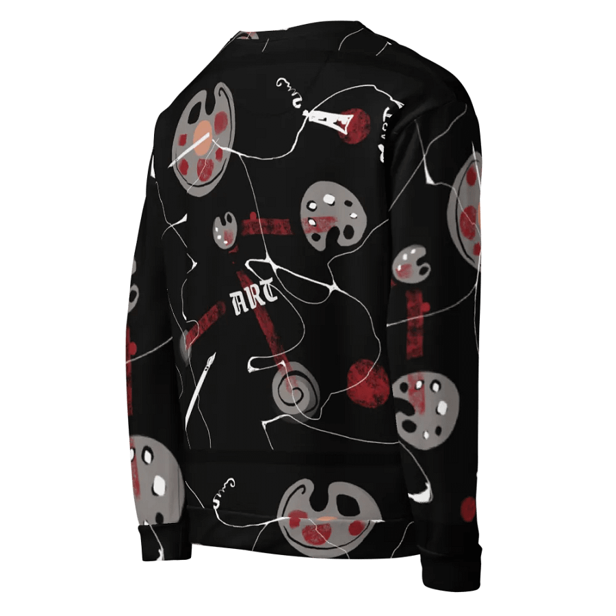 ScribbleWear #1 Unisex Art Sweatshirt/Black Palette product image (3)