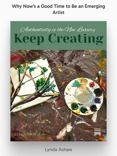 The art world’s cooling off… but we’re just heating up. 🔥
Read my latest Substack: “Why Now’s a Good Time to Be an Emerging A...