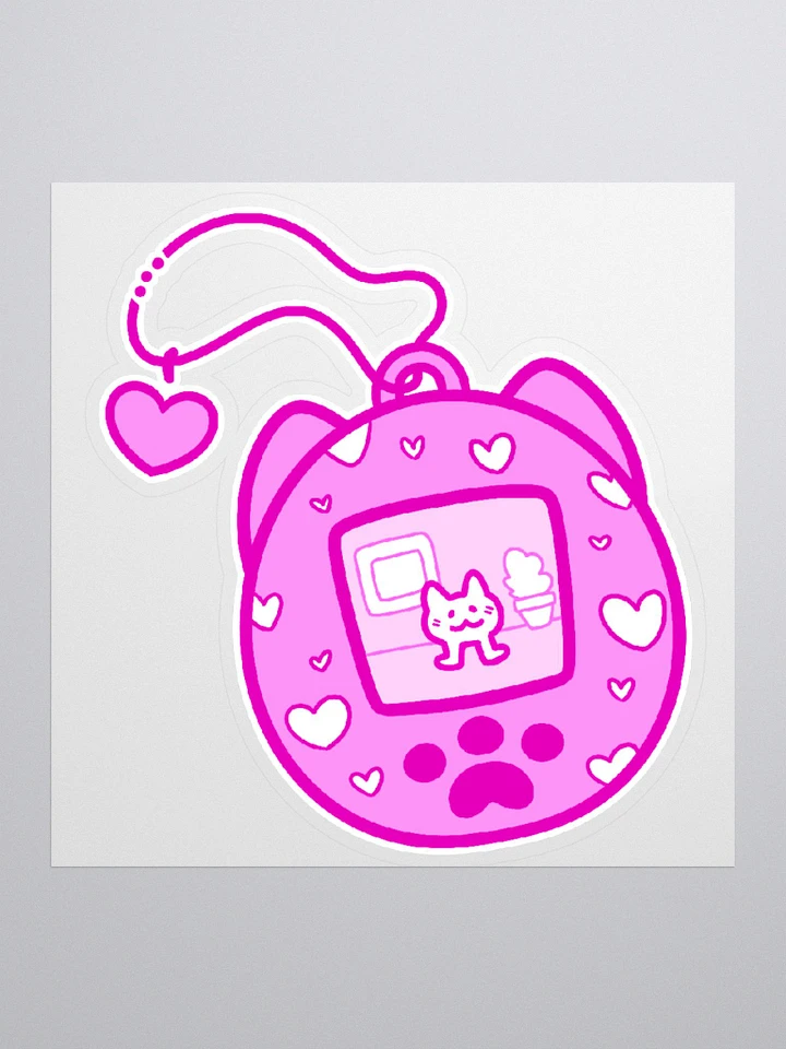 Lovely Digital Meow Sticker 2 - Pink product image (2)