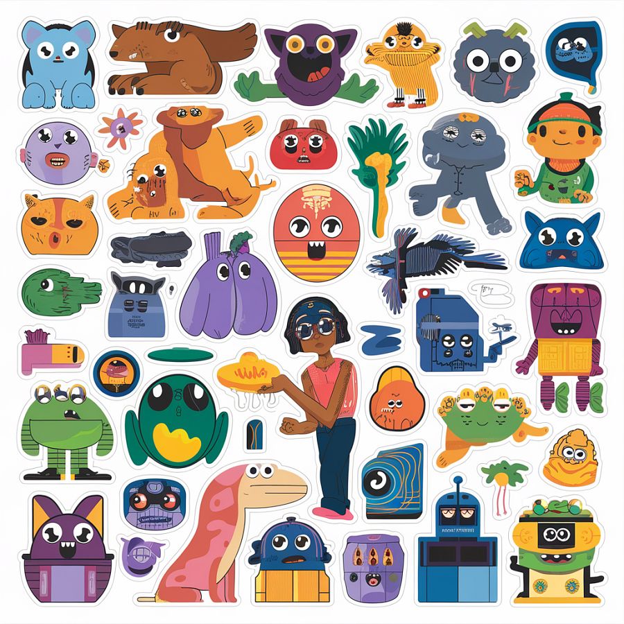 "1000 Animal Stickers Bundle: A Wild World of Fun!" product image (2)