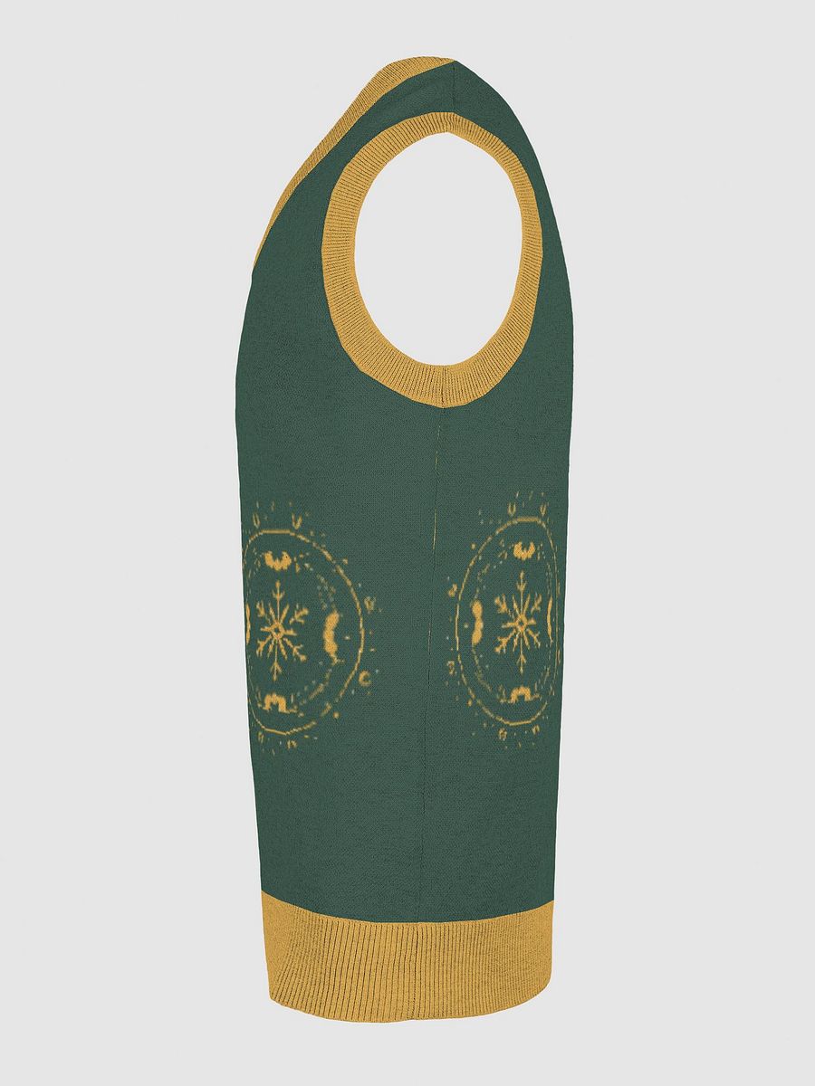 Golden Vine Knit V-Neck Vest product image (28)