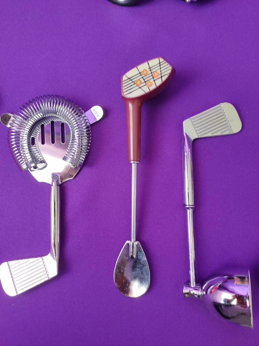 Conjunto de bar, Carrinho de acessórios Golf, set preparar bebidas, Set preparar cocktail, Dia dos Namorados, presente especial de formação product image (3)