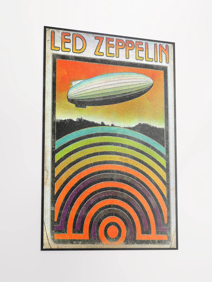 1970s Led Zeppelin Tribute Poster – Psychedelic Rock Art Print (Vintage Music, Iconic Concert Décor) product image (4)