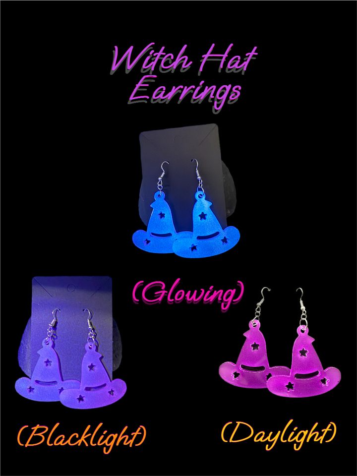 Resin Earings - Witch Hats product image (2)