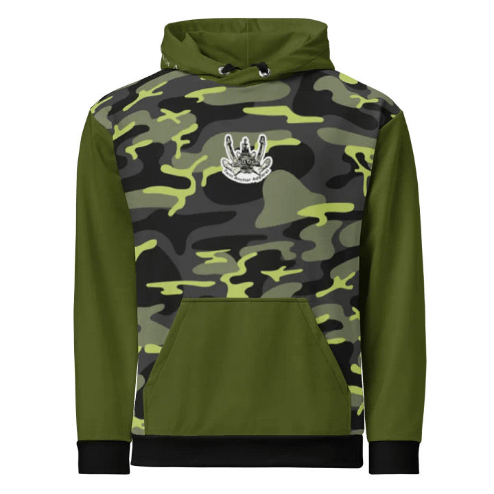 Green & Camouflage Twin Anchor Marco tug Hoodie product image (2)