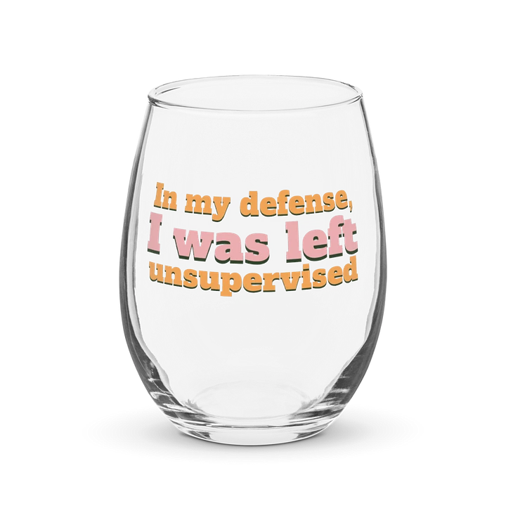 In My Defense Wine Glass product image (1)