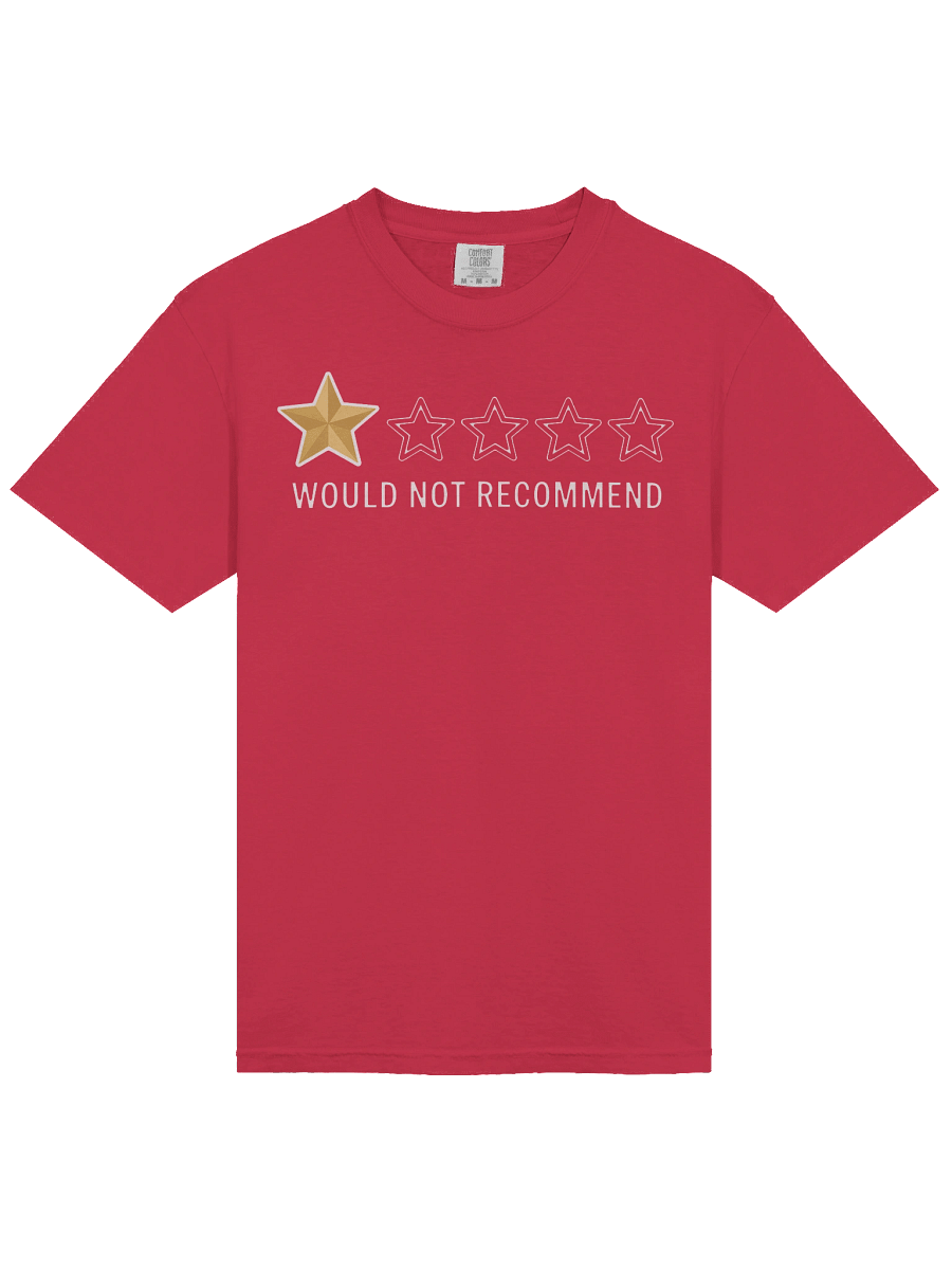 Would Not Recommend Tee product image (3)