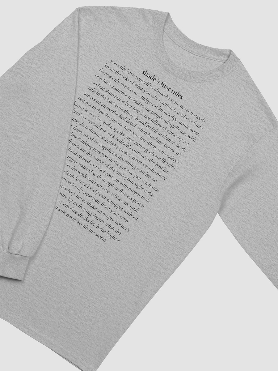Long Tee - Shade Rules - Black Text product image (21)