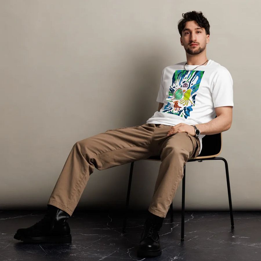 Abstract Doodle Monsters Unisex T Shirt product image (6)